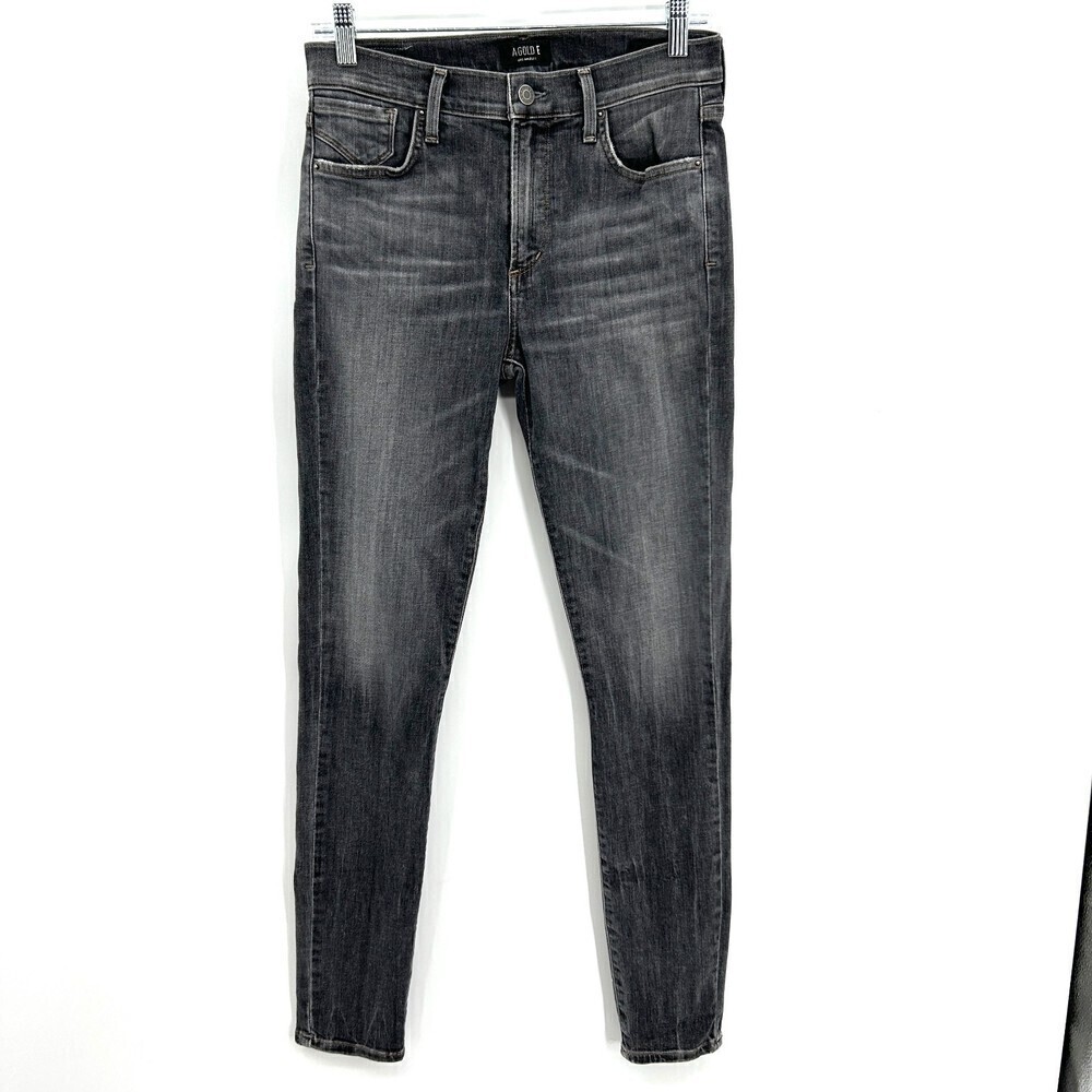 AGOLDE Women's Sophie Gray Dark Wash High Rise Skinny Jeans Size 27
